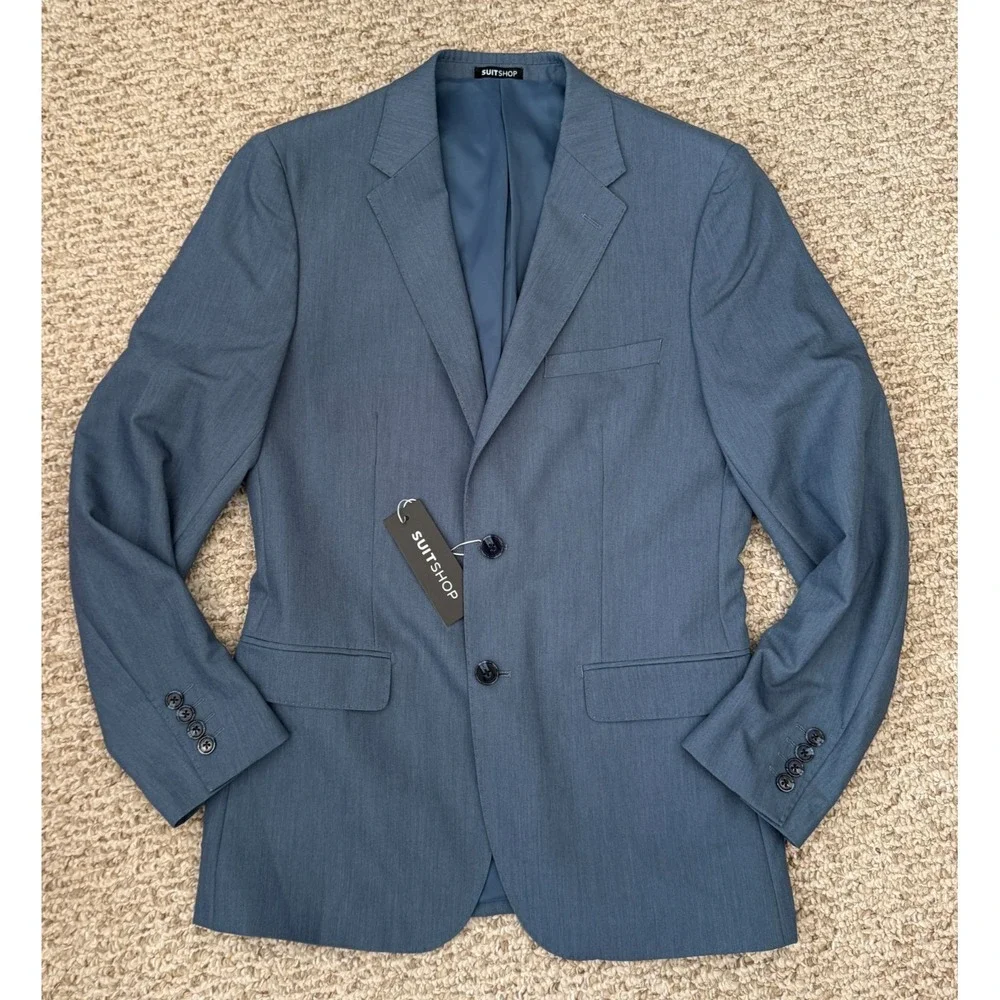 SuitShop‎ Mens Jacket Sz 38 R Slim Fit Blazer NWT
